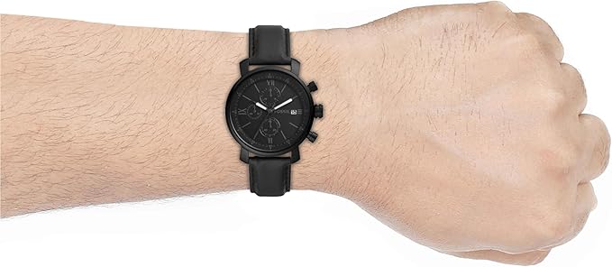 Montre Fossil - Cuir noir